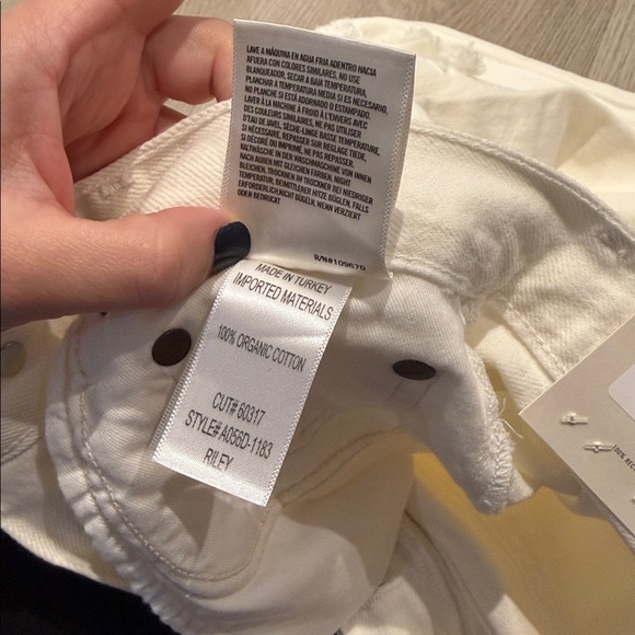 NWT AGOLDE Riley High Rise Crop Straight Jeans - Picture 6 of 6